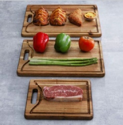 Acacia wood chopping board set 3pieces
