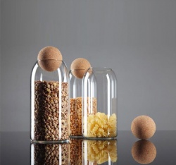 Glass Storage Jars With Cork Lids