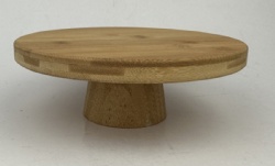 Bamboo cake stand, food serving tray, small