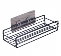 adhesive metal shelf for bathroom storage no drilling
