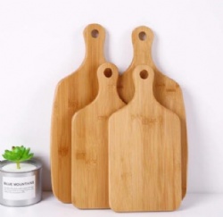 Bamboo cutting board with handle, set of 2pcs